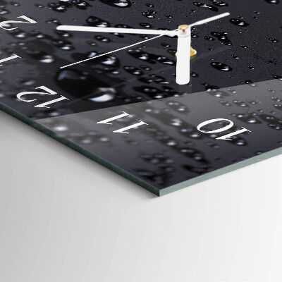 Wanduhr quadratisch Tropfen