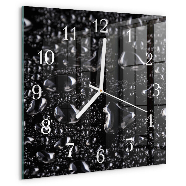 Wanduhr quadratisch Tropfen