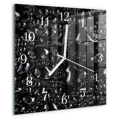 Wanduhr quadratisch Tropfen