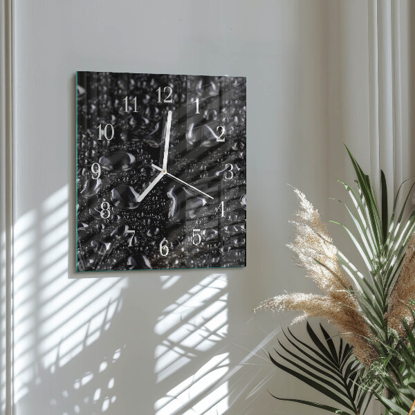Wanduhr quadratisch Tropfen