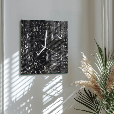 Wanduhr quadratisch Tropfen