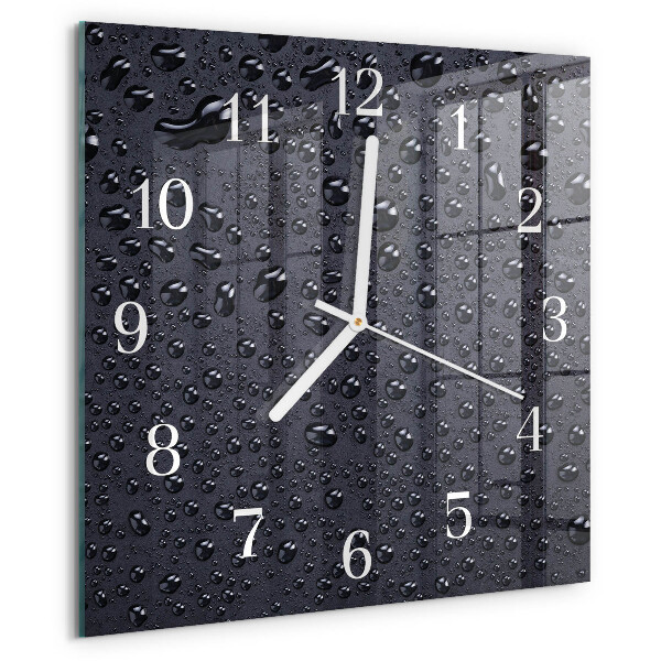 Wanduhr quadratisch Tropfen