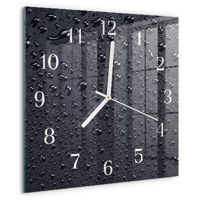 Wanduhr quadratisch Tropfen