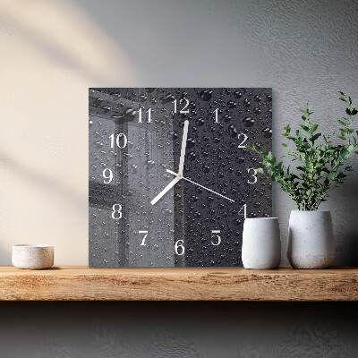 Wanduhr quadratisch Tropfen