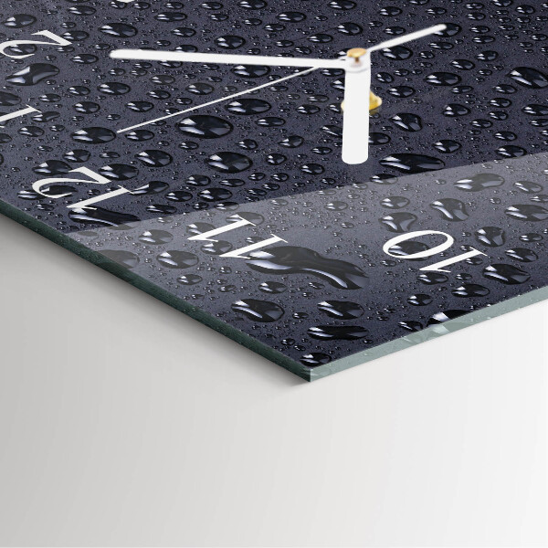 Wanduhr quadratisch Tropfen