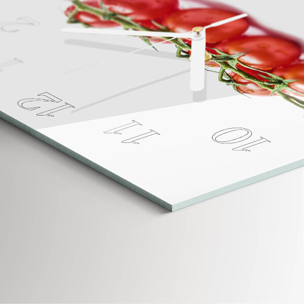 Wanduhr quadratisch Tomaten