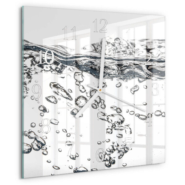 Wanduhr quadratisch Wasser