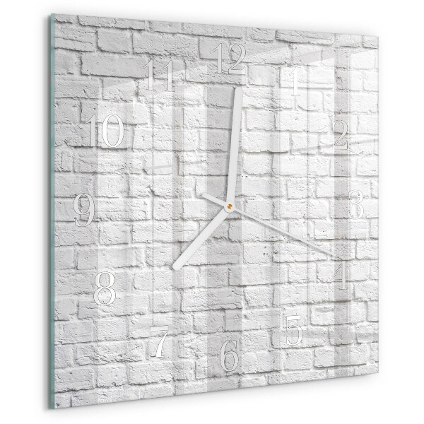 Wanduhr quadratisch Ziegel