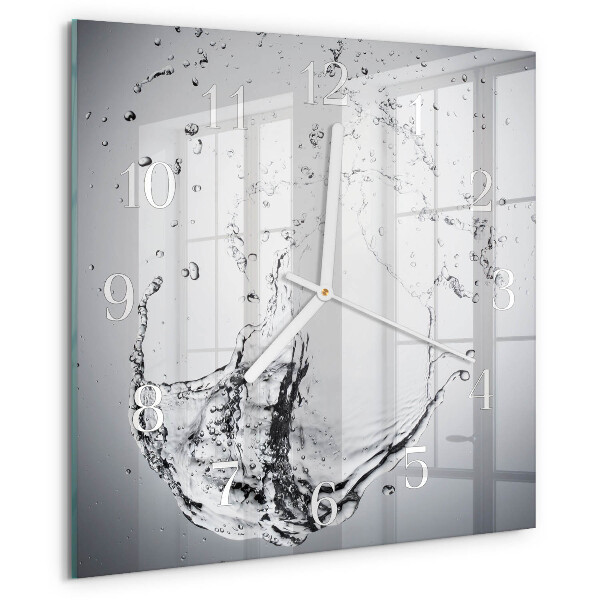 Wanduhr quadratisch Wasser