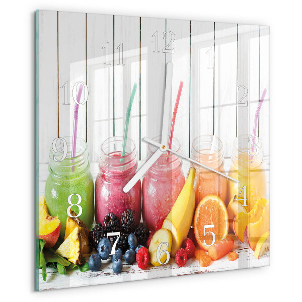 Wanduhr quadratisch Smoothie