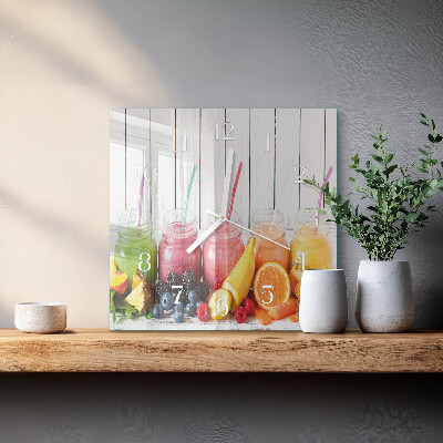 Wanduhr quadratisch Smoothie