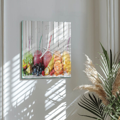 Wanduhr quadratisch Smoothie