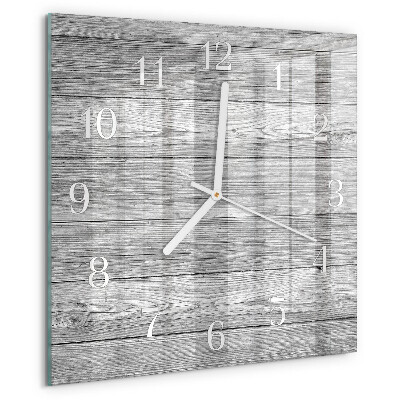 Wanduhr quadratisch Graues Holz