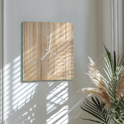 Wanduhr quadratisch Holz