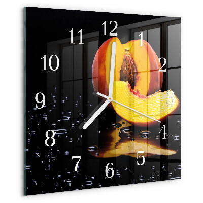 Wanduhr quadratisch Pfirsich