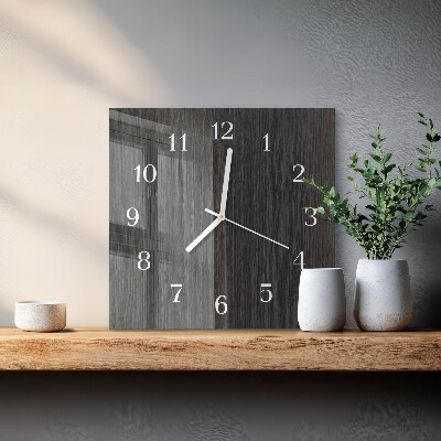 Wanduhr quadratisch Holz
