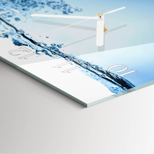 Wanduhr quadratisch Wasser