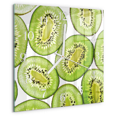 Wanduhr quadratisch Kiwi
