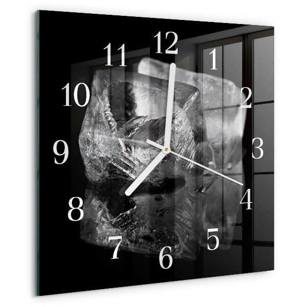 Wanduhr quadratisch Eiswürfel