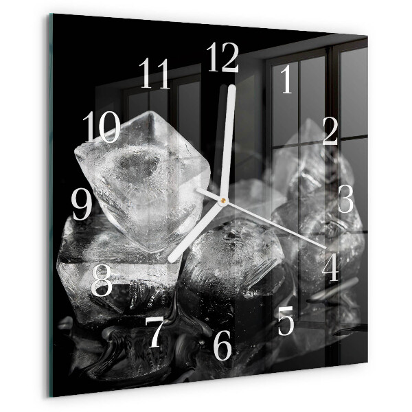 Wanduhr quadratisch Eiswürfel