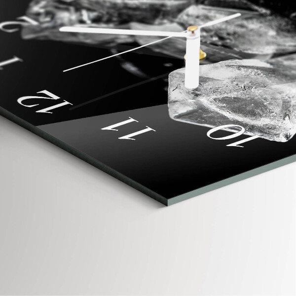 Wanduhr quadratisch Eiswürfel