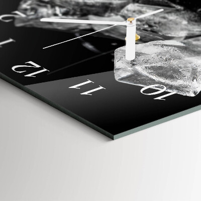 Wanduhr quadratisch Eiswürfel