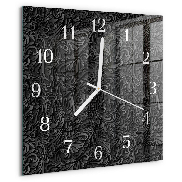 Wanduhr quadratisch Muster