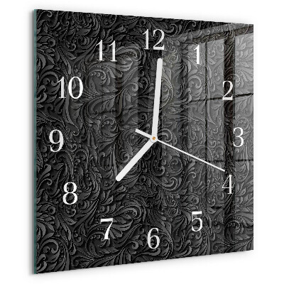 Wanduhr quadratisch Muster