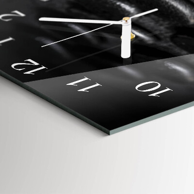Wanduhr quadratisch Zen-Steine