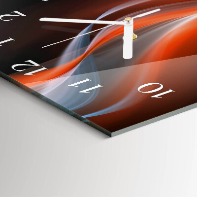 Wanduhr quadratisch Lichtwellen