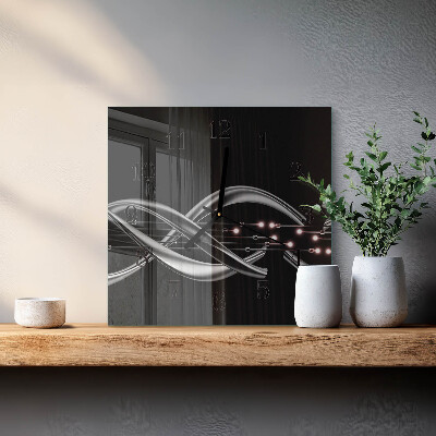 Wanduhr aus glas Abstraktion