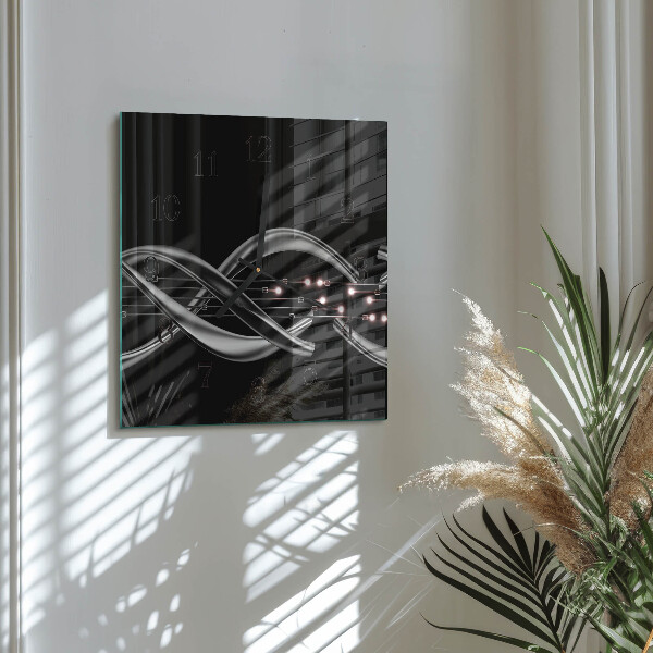Wanduhr aus glas Abstraktion