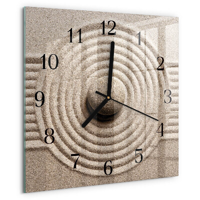 Wanduhr aus glas Stein