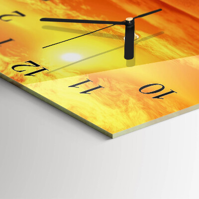 Wanduhr aus glas Sonnig