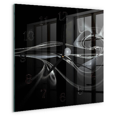 Wanduhr aus glas Abstraktion