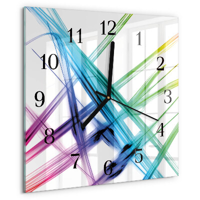 Wanduhr aus glas Abstraktion