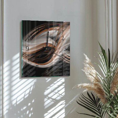 Wanduhr aus glas Abstrakte Kunst