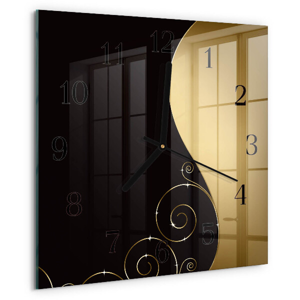 Wanduhr aus glas Abstrakte Kunst