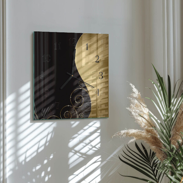 Wanduhr aus glas Abstrakte Kunst