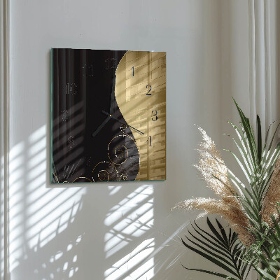 Wanduhr aus glas Abstrakte Kunst