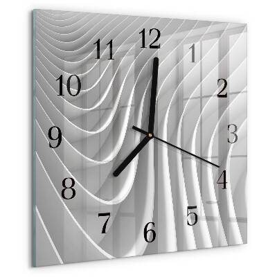 Wanduhr aus glas Abstraktion