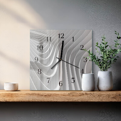 Wanduhr aus glas Abstraktion