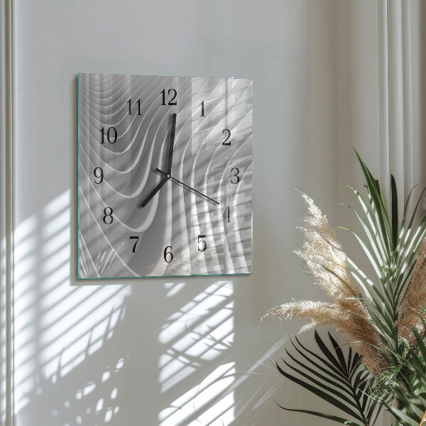 Wanduhr aus glas Abstraktion