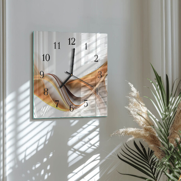 Wanduhr aus glas Abstraktion