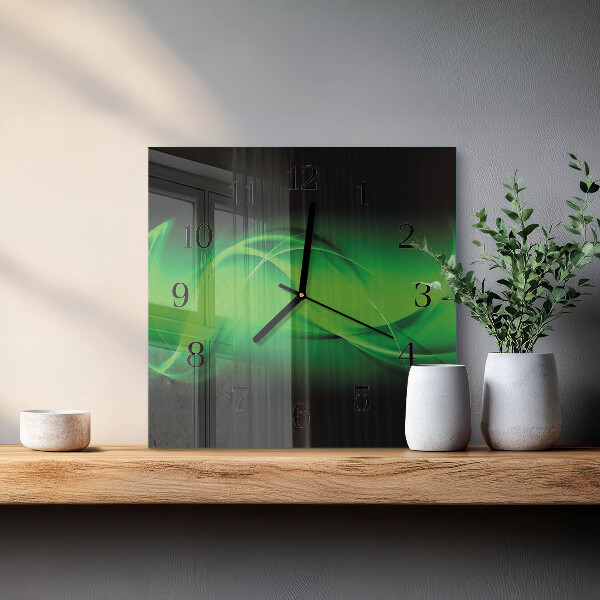 Wanduhr aus glas Abstraktion