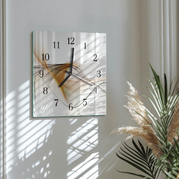 Wanduhr aus glas Abstraktion