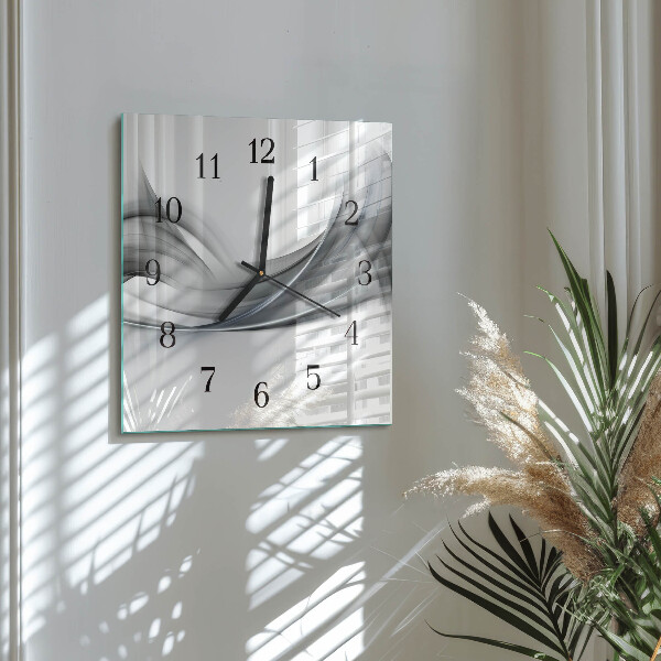 Wanduhr aus glas Abstraktion