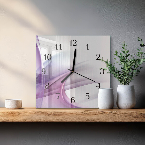 Wanduhr aus glas Abstraktion