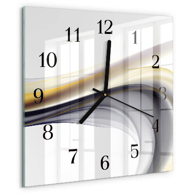 Wanduhr aus glas Abstraktion