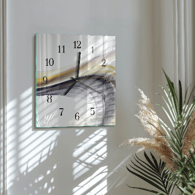 Wanduhr aus glas Abstraktion